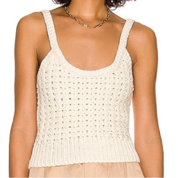 NWT A.L.C. Hadley Cream Sweater Tank - Sz L - Picture 1 of 9